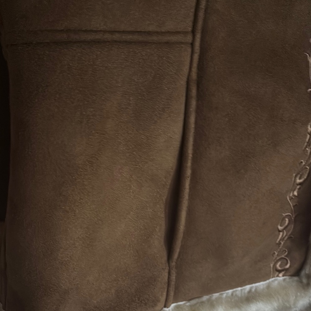 White Stag Brown Faux Fur Trimmed Jacket - Picture 6 of 16